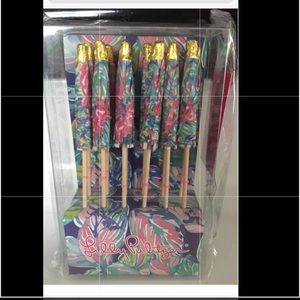 Lilly Pulitzer drink umbrellas